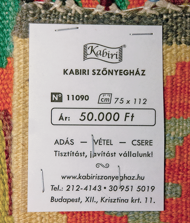 Tradicionális kézi gyapjú kelim - Image 6