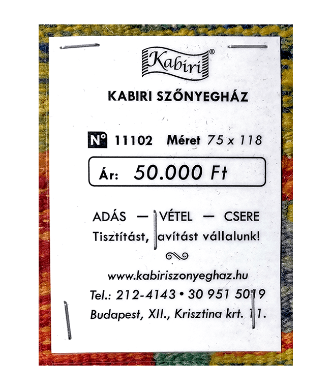 Tradicionális kézi gyapjú kelim - Image 6