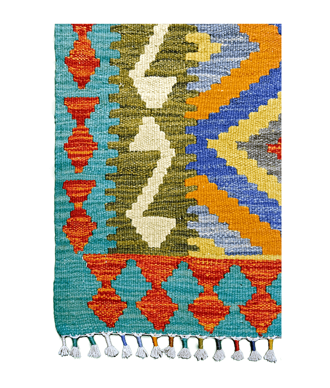Tradicionális kézi gyapjú kelim - Image 4