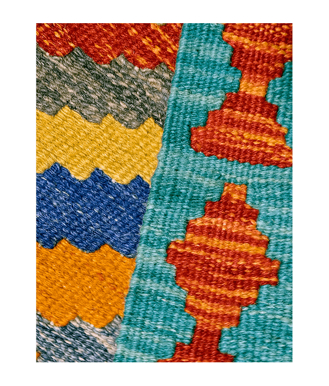 Tradicionális kézi gyapjú kelim - Image 5
