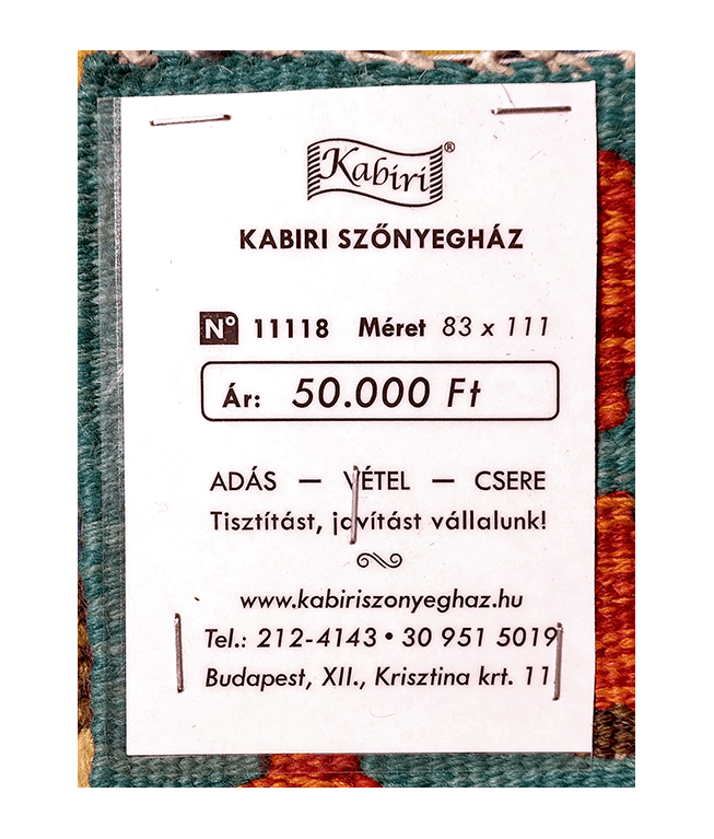 Tradicionális kézi gyapjú kelim - Image 6