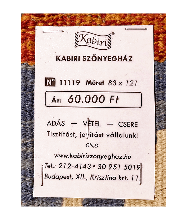 Tradicionális kézi gyapjú kelim - Image 6