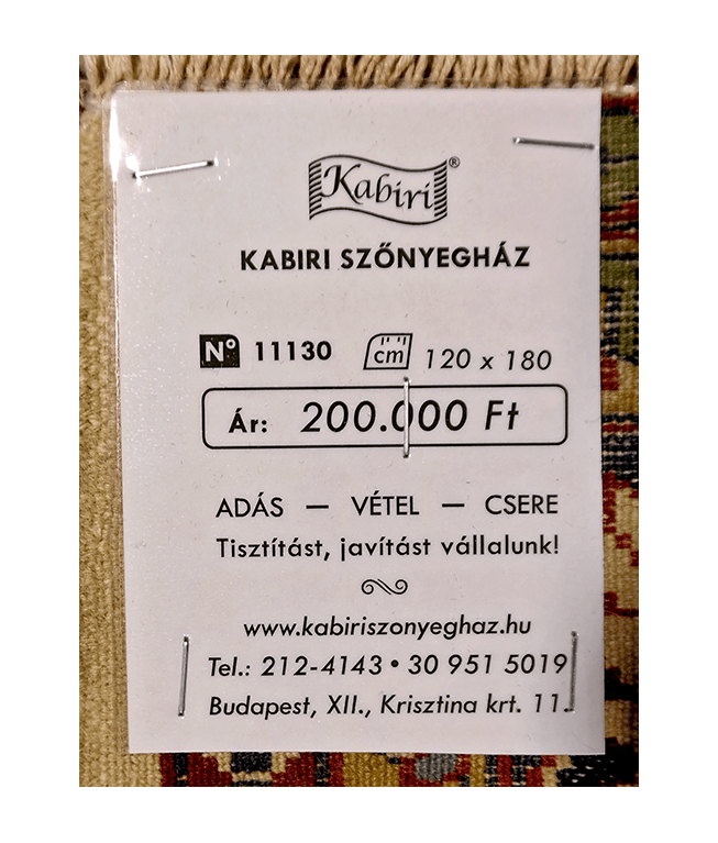 Pakisztáni kashmíri kézi gyapjú szőnyeg - Image 6
