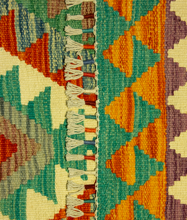 Csobi vintage kézi gyapjú kelim - Image 5