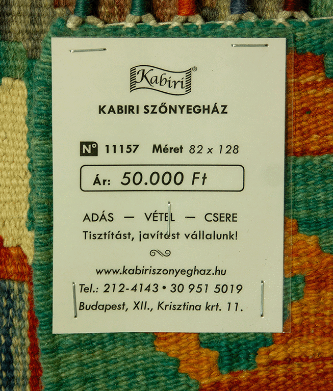 Csobi vintage kézi gyapjú kelim - Image 6