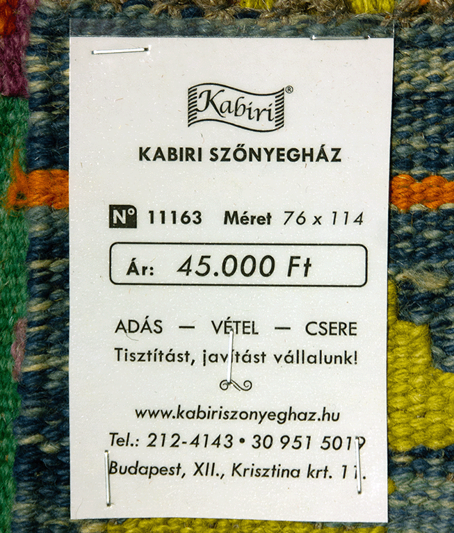 Csobi vintage kézi gyapjú kelim - Image 6