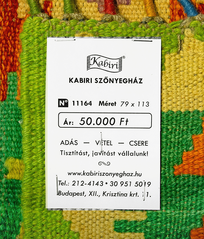 Csobi vintage kézi gyapjú kelim - Image 6