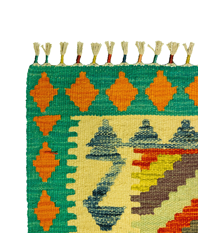Csobi vintage kézi gyapjú kelim - Image 3