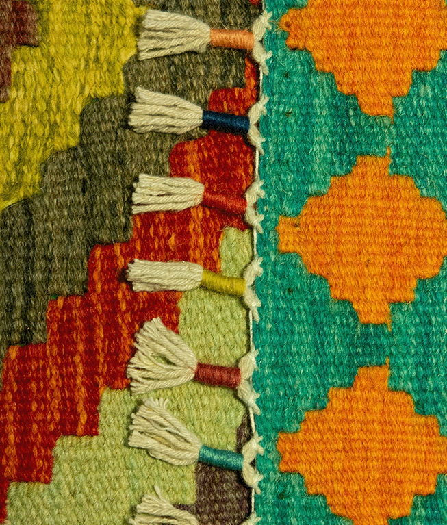 Csobi vintage kézi gyapjú kelim - Image 5