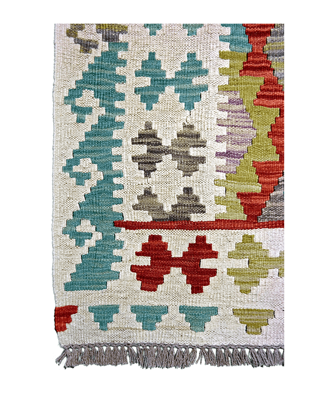 Tradicionális kézi gyapjú kelim - Image 4