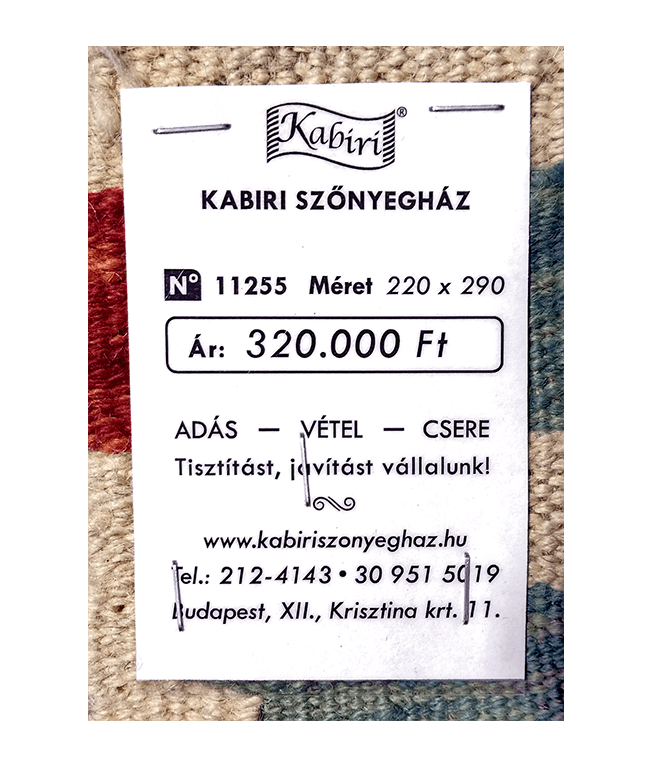 Tradicionális kézi gyapjú kelim - Image 6