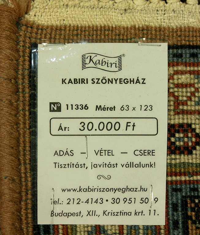 Iráni mahi mintás kézi gyapjú szőnyeg - Image 6