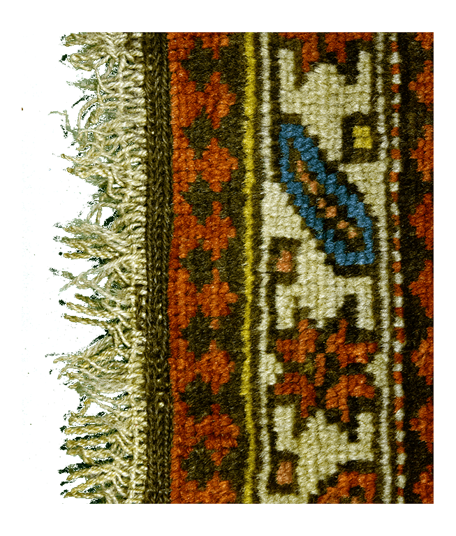 Antik siraváni kézi gyapjú szőnyeg - Image 3