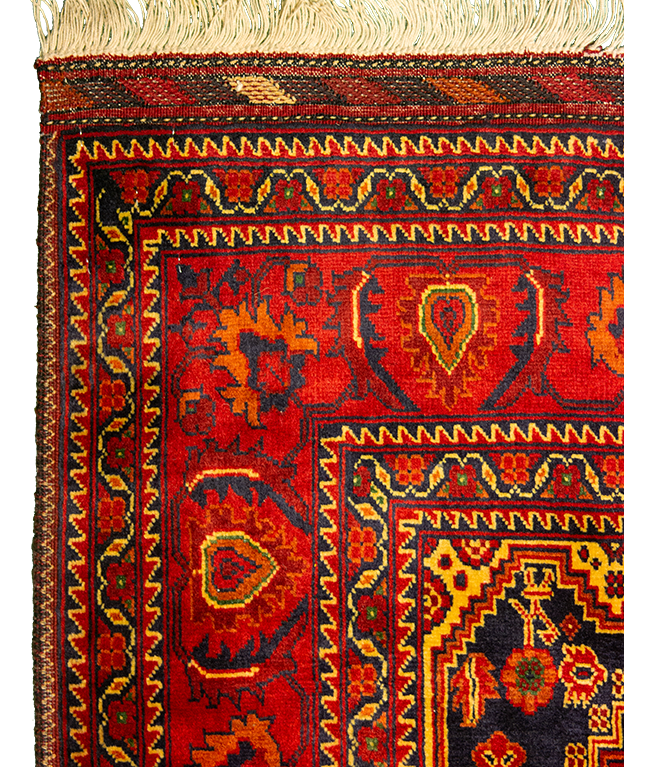 Afgán Szuper Khal Mohammadi kézi gyapjú szőnyeg - Image 3
