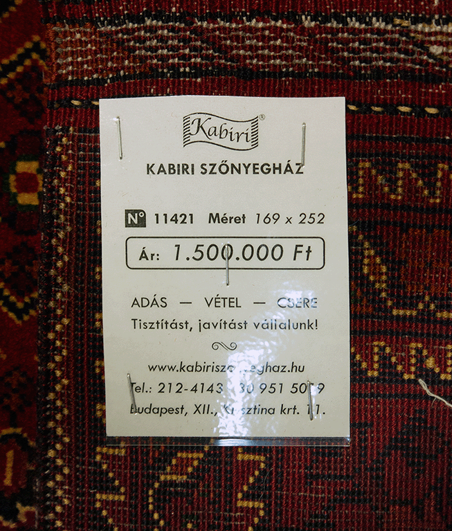 Afgán Szuper Khal Mohammadi kézi gyapjú szőnyeg - Image 6