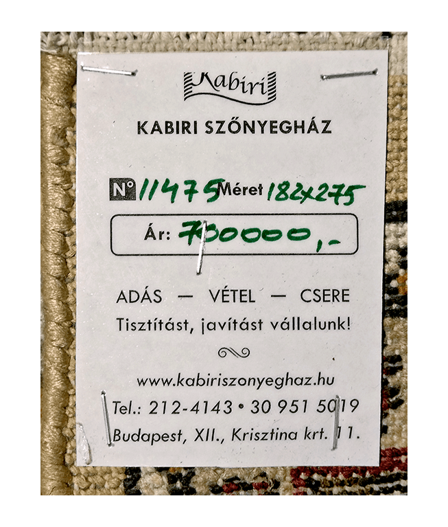 Kasmíri selyem kézi szőnyeg - Image 6