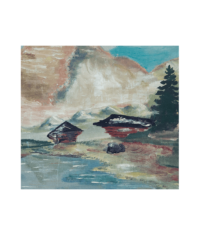 R. Goldbach - alpesi táj festmény (1956) - Image 2