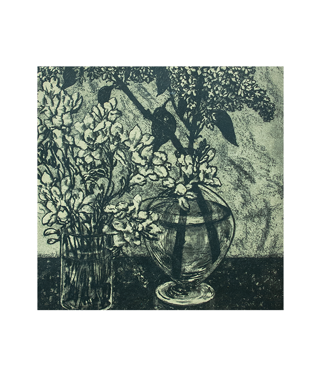 Scultéty Éva (1917-2001) - virágok (rézkarc) - Image 2