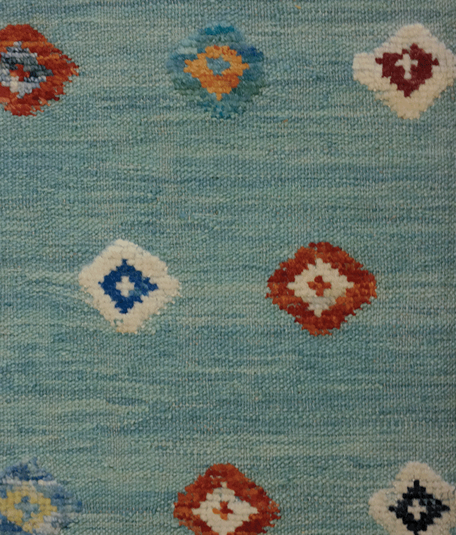 Afgán nimbaft kézi gyapjú kelim - Image 3