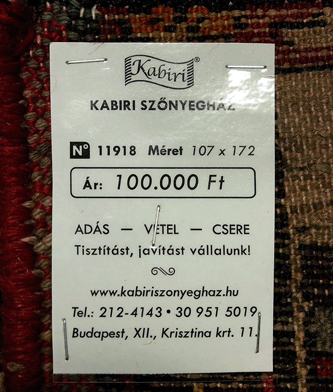 Iráni Hamadan kézi gyapjú szőnyeg - Image 6