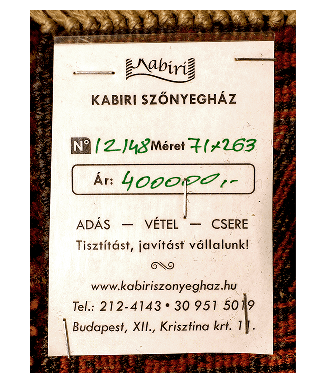 Afgán Nachoni vegyes technikával készült kézi gyapjúszőnyeg - Image 6