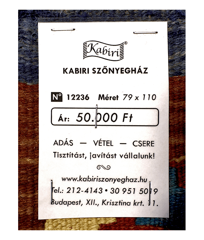 Tradicionális kézi gyapjú kelim - Image 6