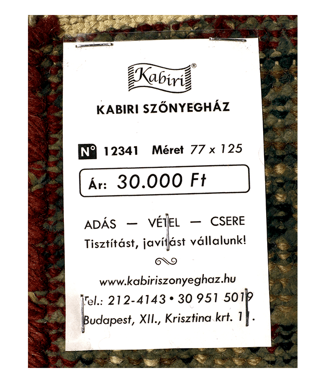 Indiai Heriz mintájú kézi gyapjú szőnyeg - Image 6