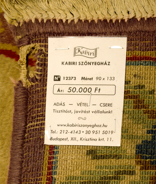 Magyar Kongre kézi gyapjú szőnyeg - Image 6