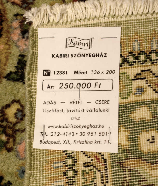 Török ladik kézi gyapjú szőnyeg - Image 7