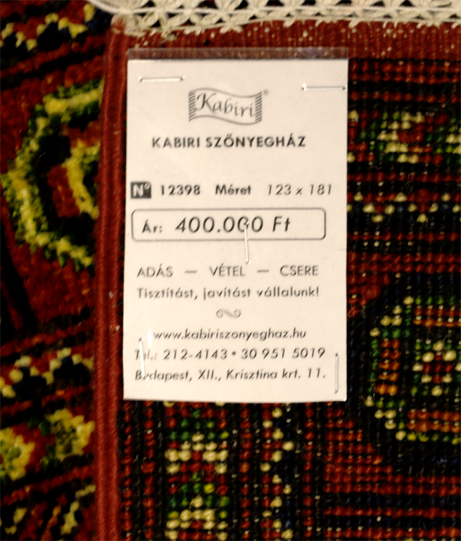 Afgan super ersari növényi festésű kézi gyapjú szőnyeg - Image 6