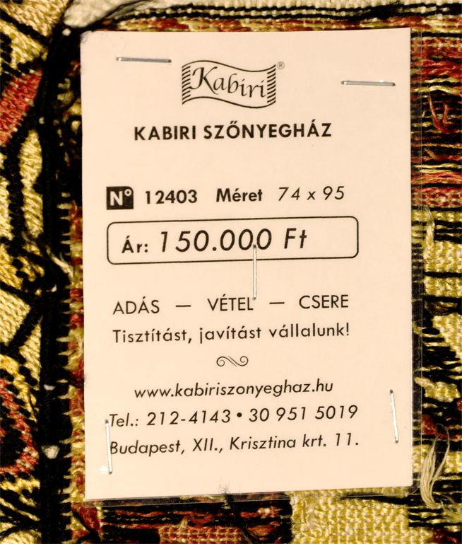 Iráni sirazi selyem kézi kelim - Image 6