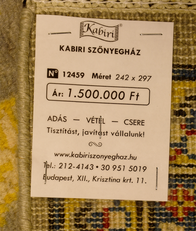 Afgán ziegler kézi gyapjú szőnyeg - Image 6