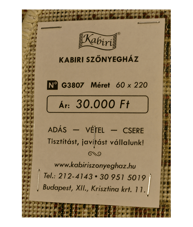 Klasszikus csempemintás gépi futó szőnyeg - Image 6
