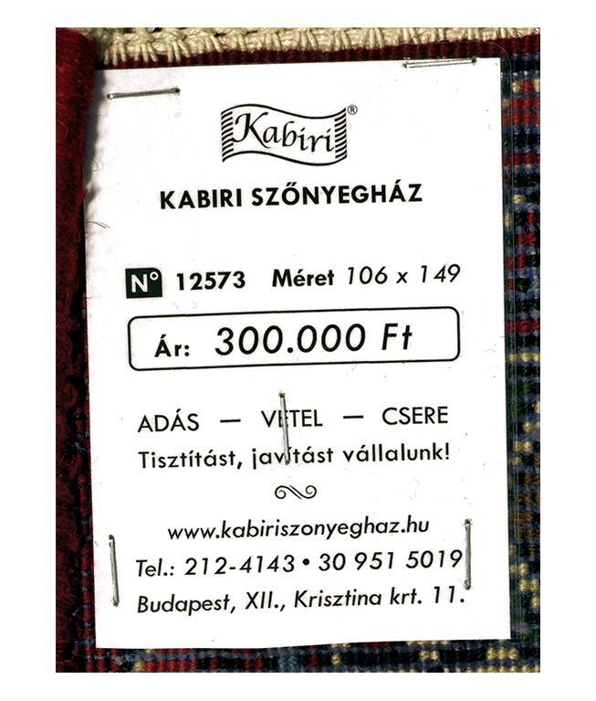 Iráni nahavan kézi gyapjú szőnyeg - Image 6