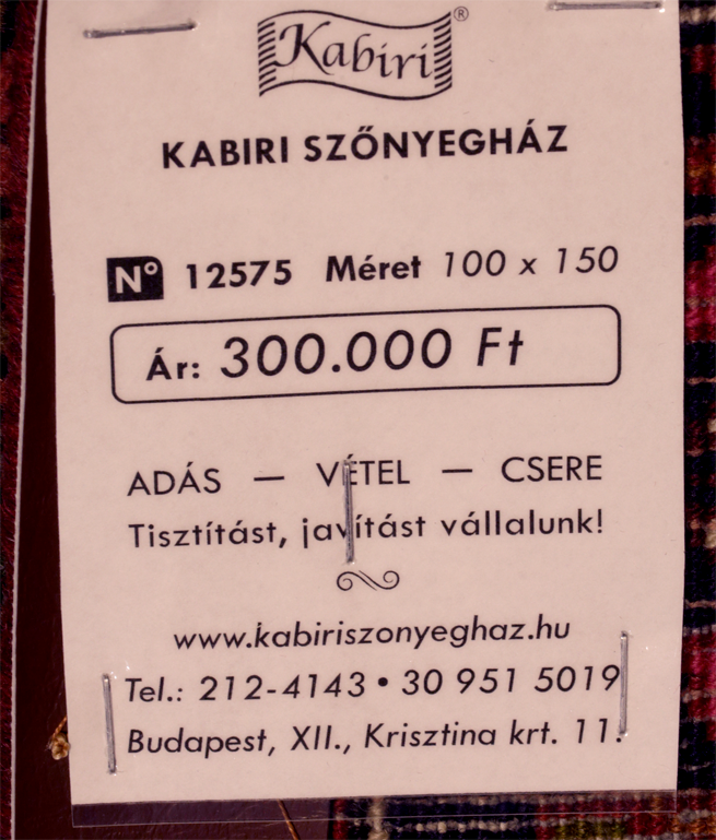 Iráni bijar kézi gyapjú szőnyeg - Image 7