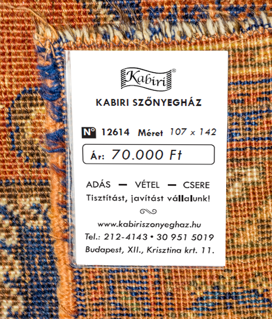 Kaukázusi Kazak kézi gyapjú szőnyeg - Image 6