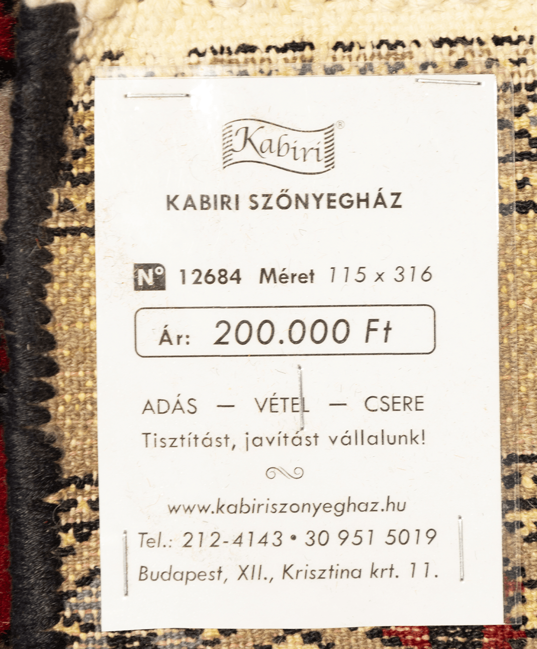 Pakisztáni kézi gyapjú szőnyeg - Image 6