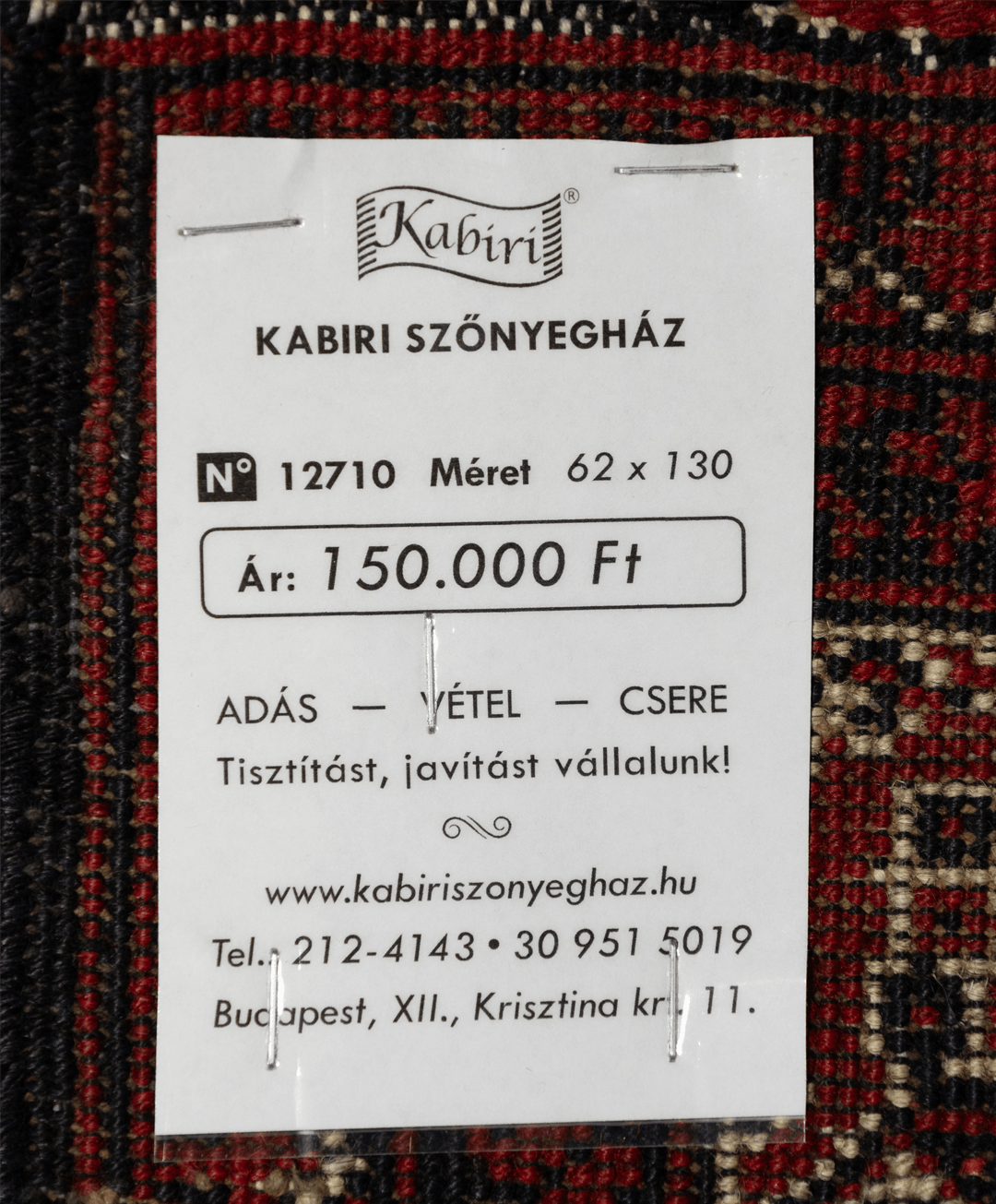 Afgán szuper bochara kézi gyapjú szőnyeg - Image 7