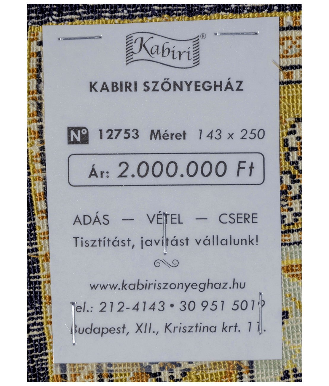 Iráni kum kézi selyem szőnyeg - Image 7