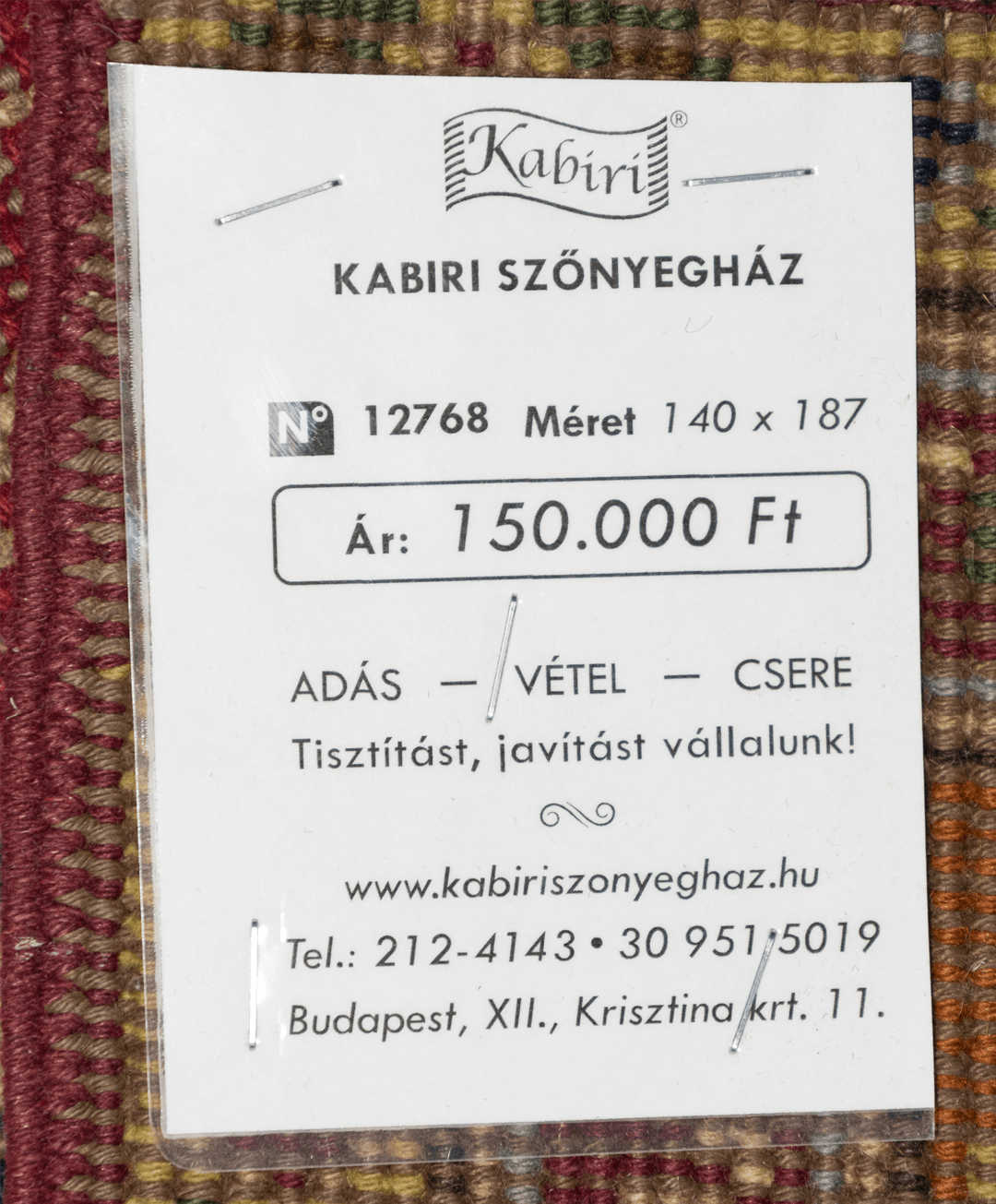Békésszentandrási kézi gyapjú szőnyeg - Image 7