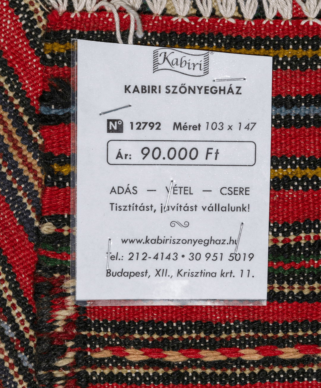 Afgán meleki kézi gyapjú kelim - Image 6