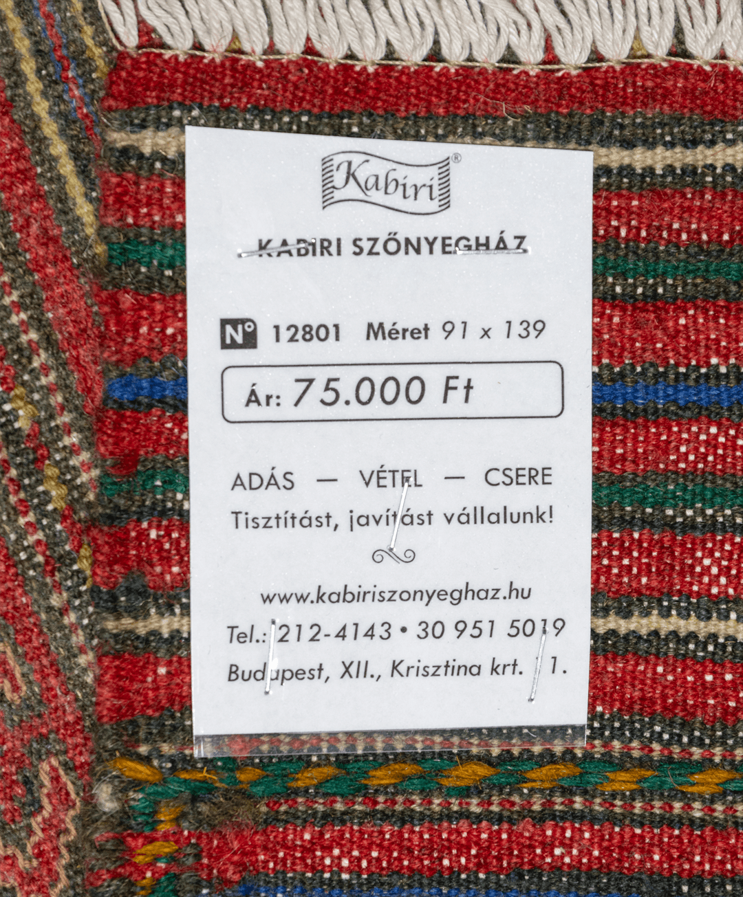 Afgán meleki kézi gyapjú kelim - Image 6