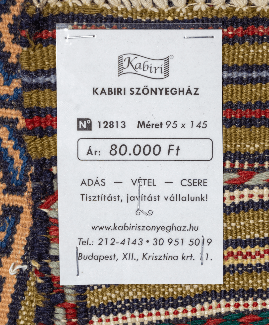 Afgán meleki kézi gyapjú kelim - Image 6