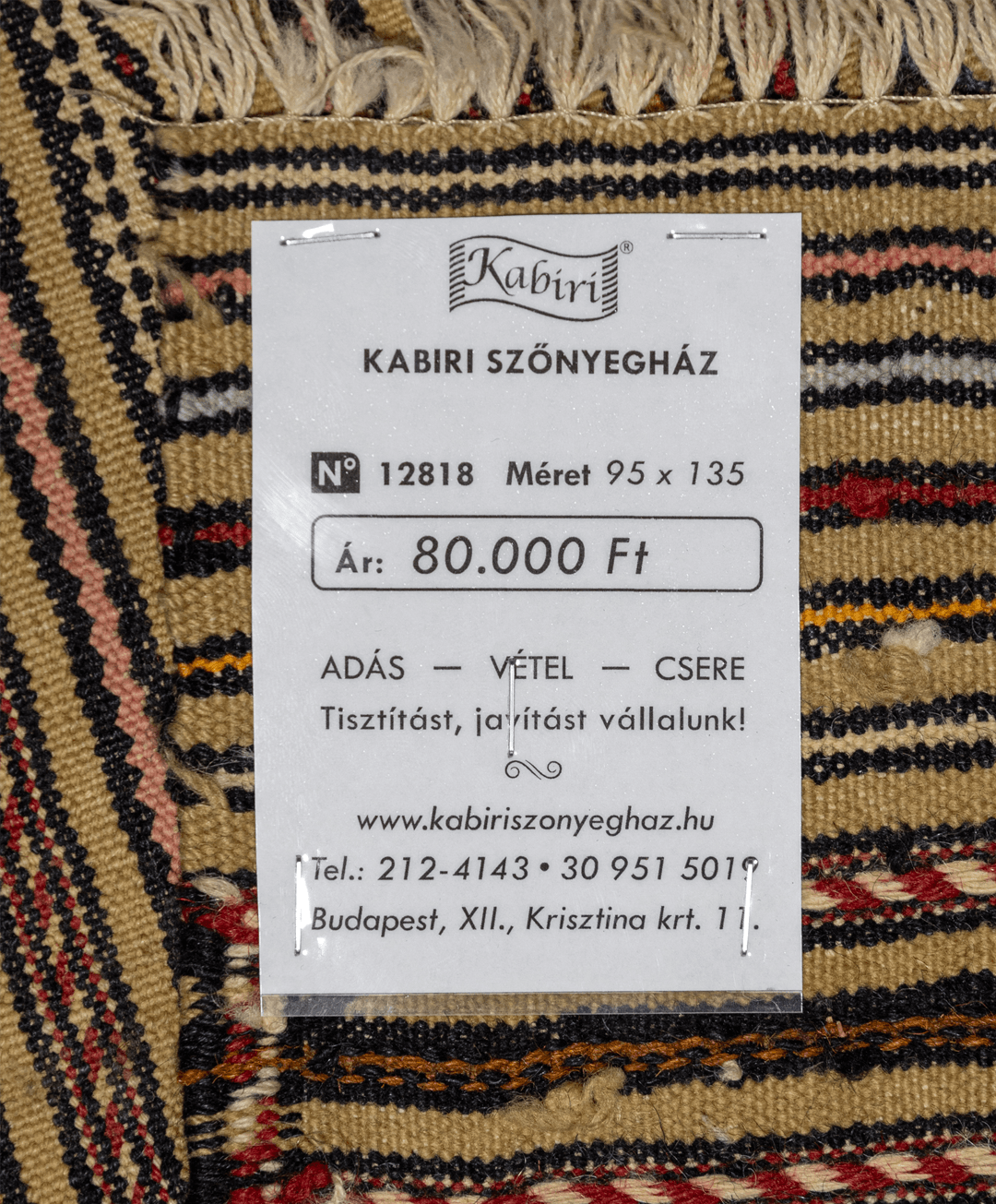 Afgán meleki kézi gyapjú kelim - Image 6