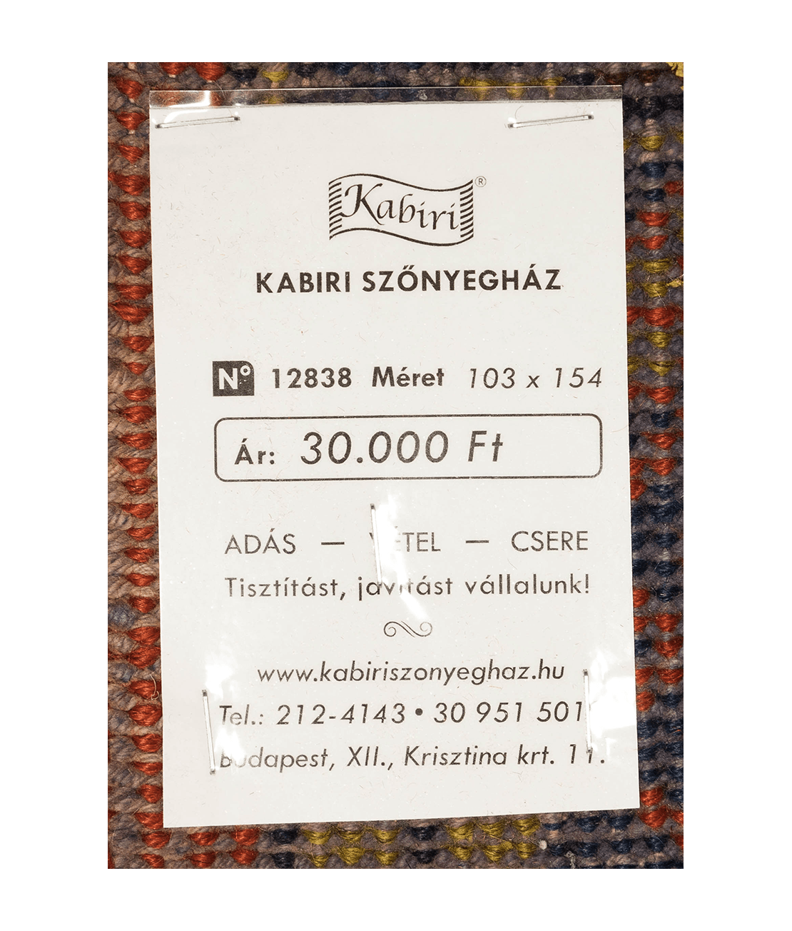 Iráni Hamadan nomád kézi gyapjú szőnyeg - Image 6