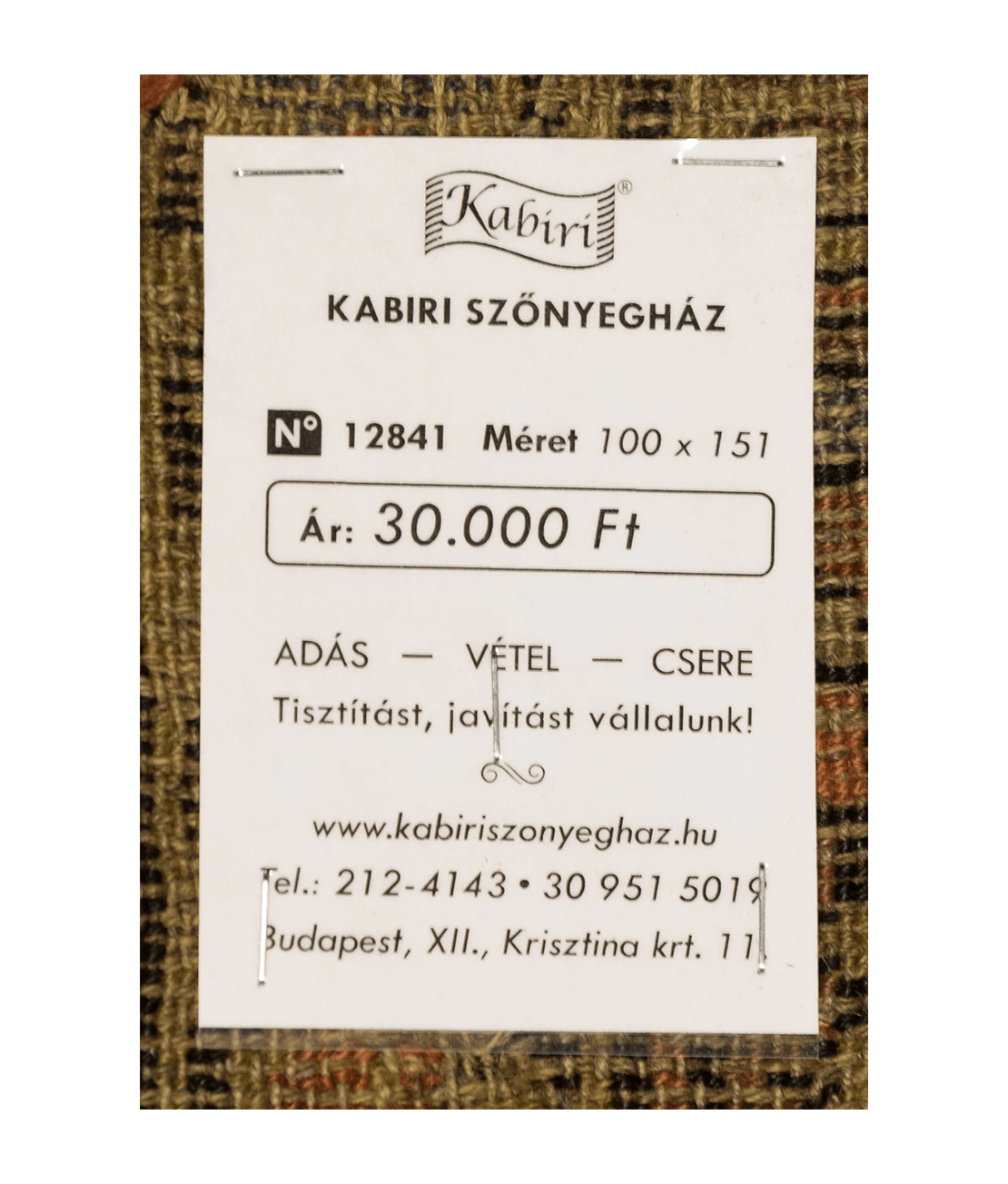 Iráni Hamadan nomád kézi gyapjú szőnyeg - Image 6