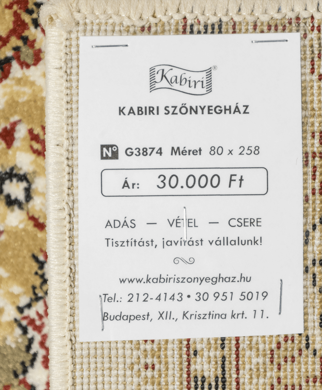 Klasszikus mintájú gépi futószőnyeg - Image 6