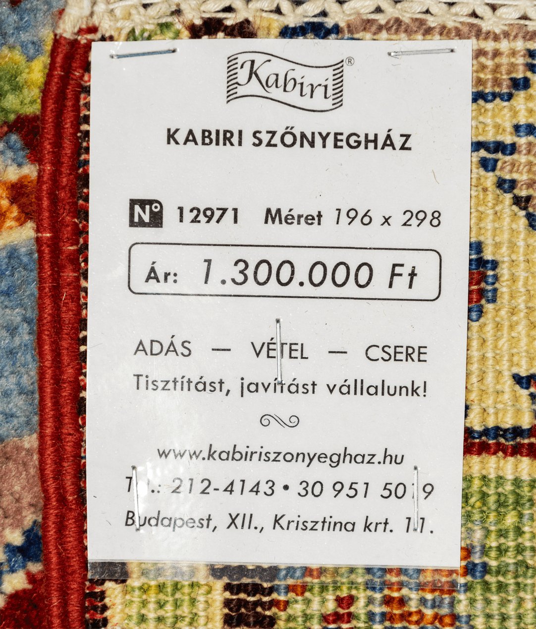 Afgán patchwork mintás ziegler kézi gyapjú szőnyeg - Image 6