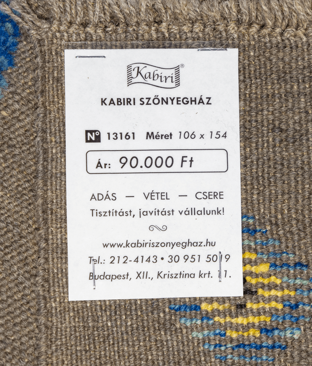 Afgán nimbaft kézi gyapjú kelim - Image 6