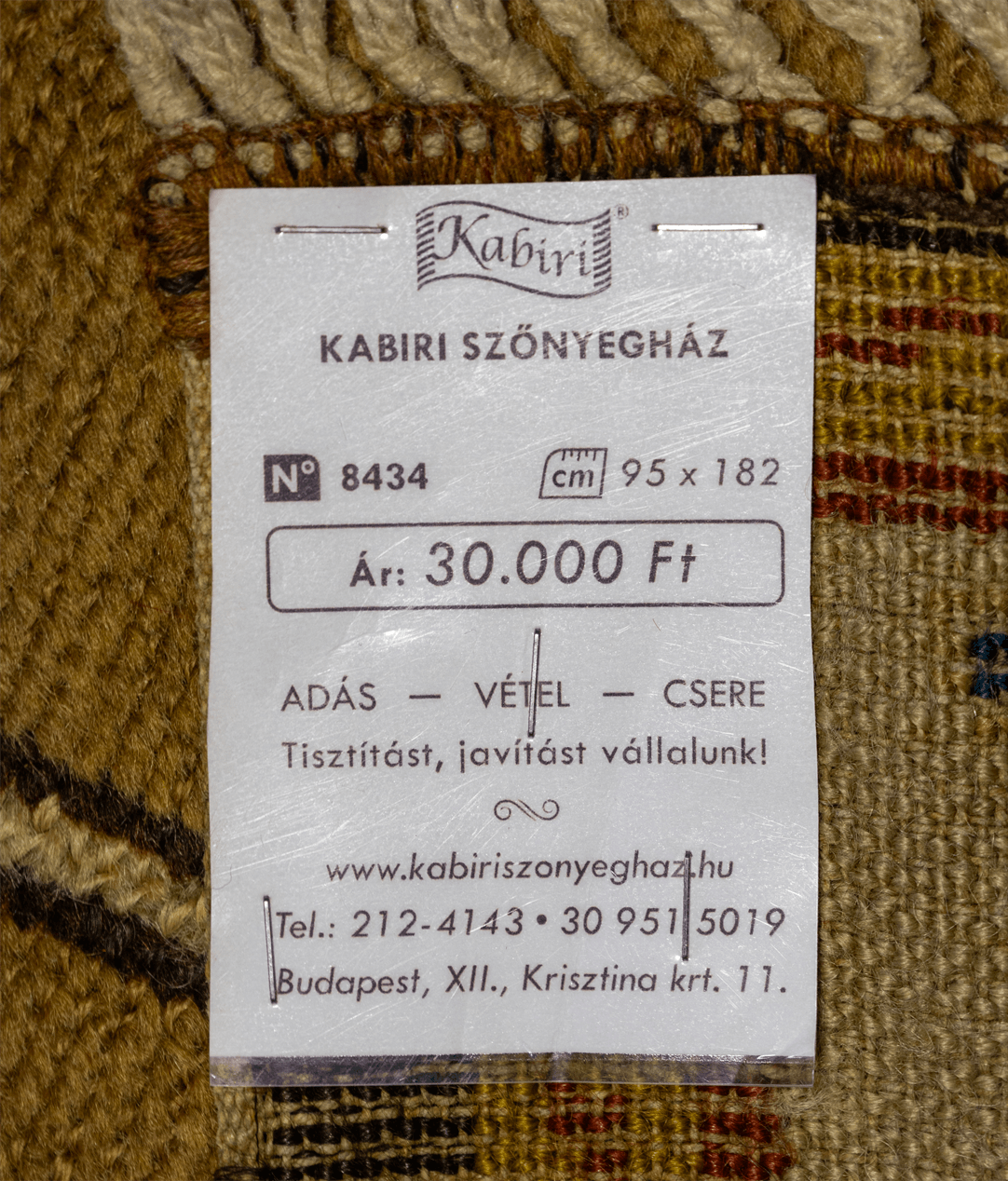 Magyar kongré régi gyapjú fali imaszőnyeg - Image 7